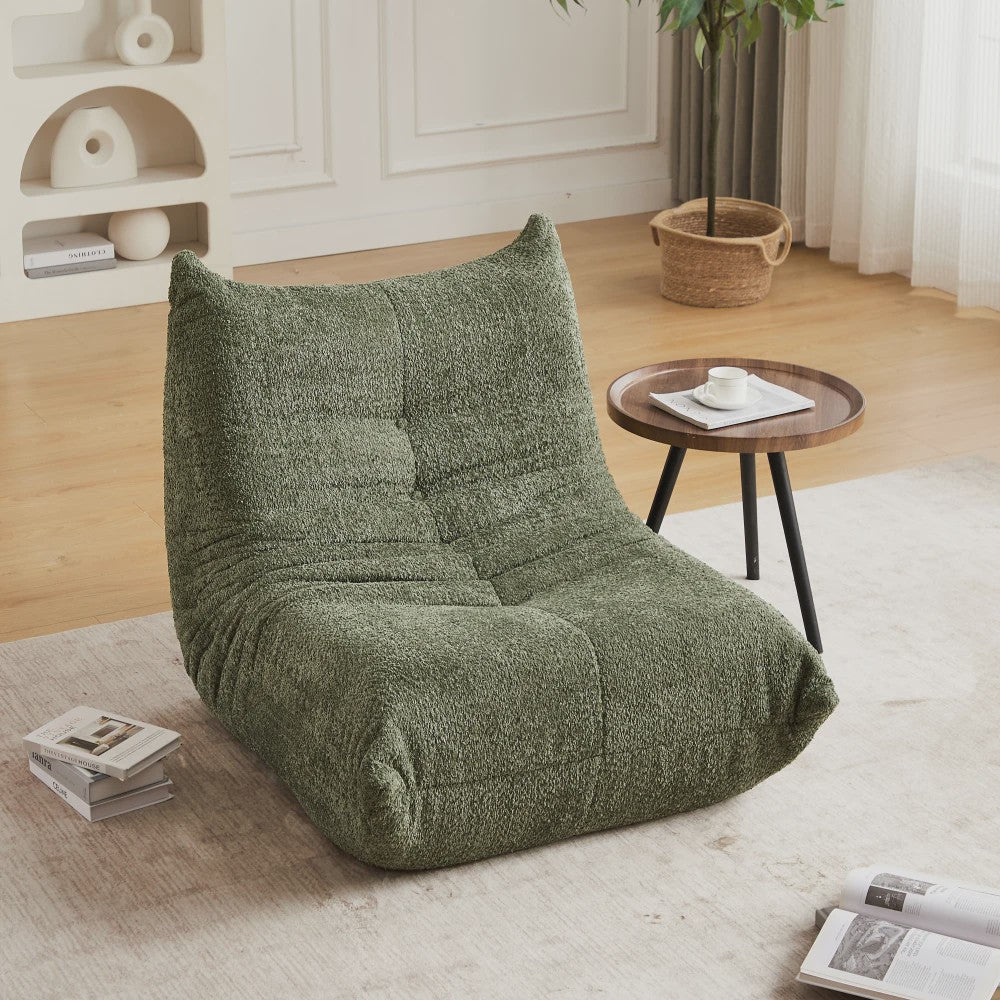 Moderne Chenille Togo Fauteuil - Comfortabele Lounge Stoel met Memory Foam