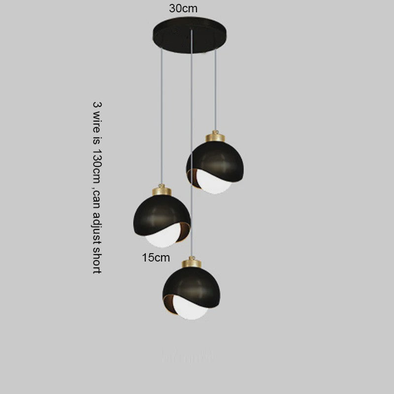 Moderne Hanglamp Glas Bol LED - Sfeervolle Verlichting voor Slaapkamer, Eetkamer & Keuken