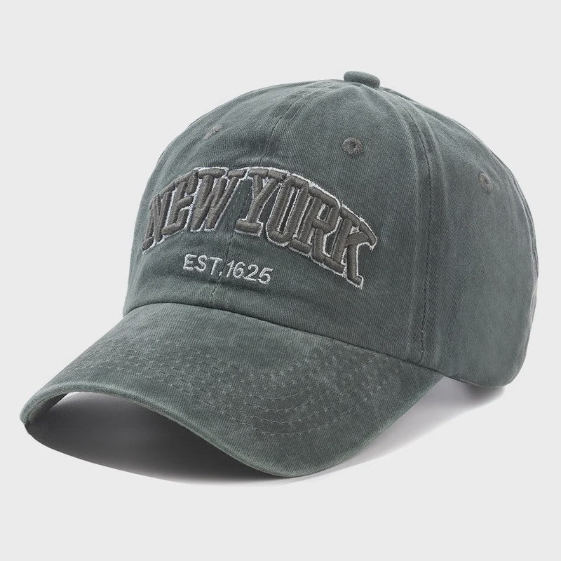 New York Baseball Cap - Washed Katoen Snapback voor Heren & Dames