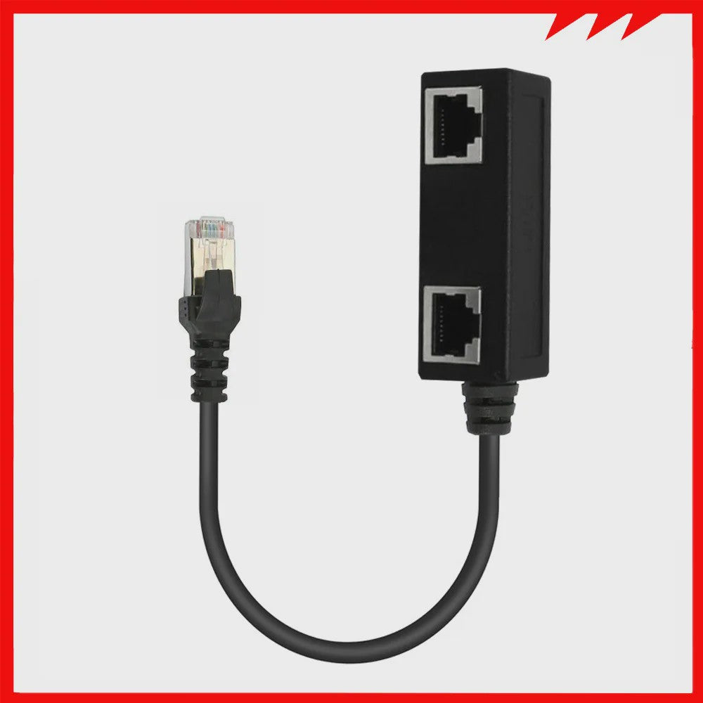 RJ45 Netwerk Splitter Adapter - 1 Male naar 2/3 Female Ethernet Poorten
