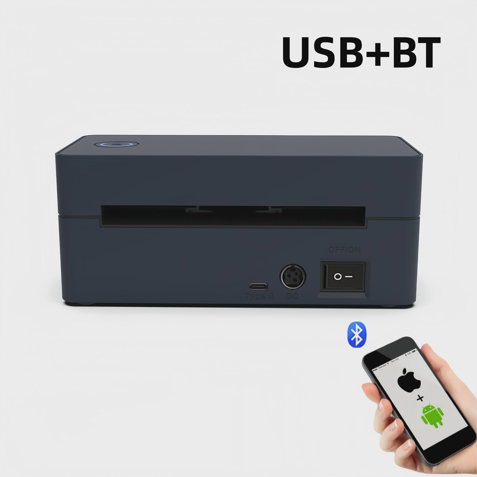 Draagbare Thermische Labelprinter - Geen Inkt Nodig, Bluetooth & USB, Hoge Snelheid voor Kleine Bedrijven