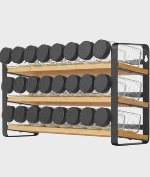 SONGMICS Kruidenrek 3 Lagen met 24 Kruidenpotjes - Keuken Organizer