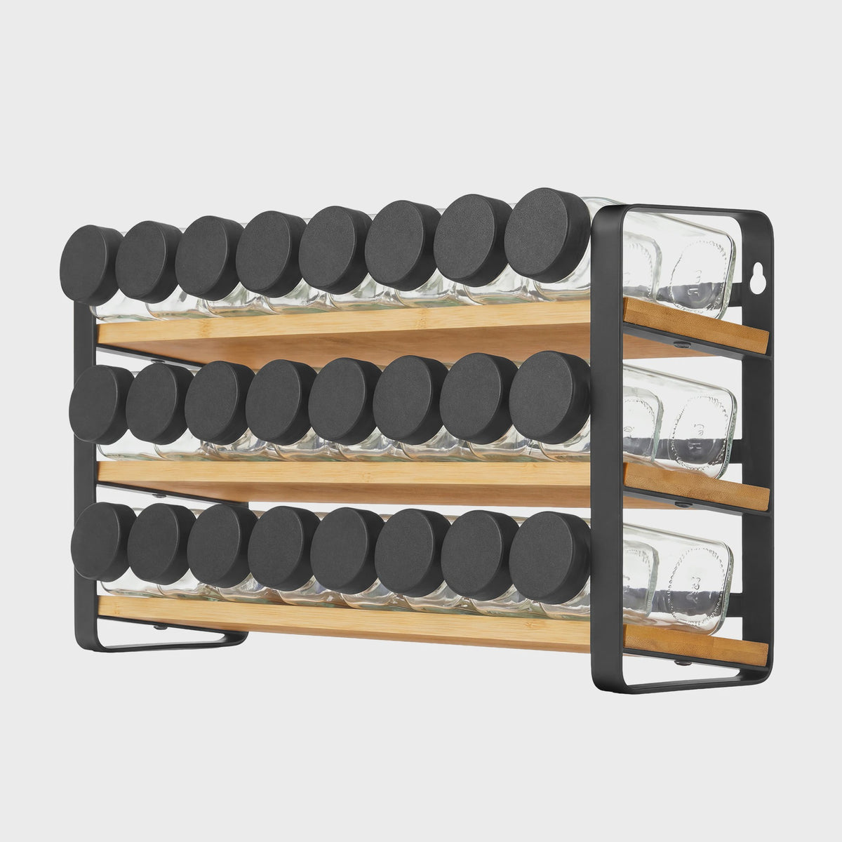 SONGMICS Kruidenrek 3 Lagen met 24 Kruidenpotjes - Keuken Organizer