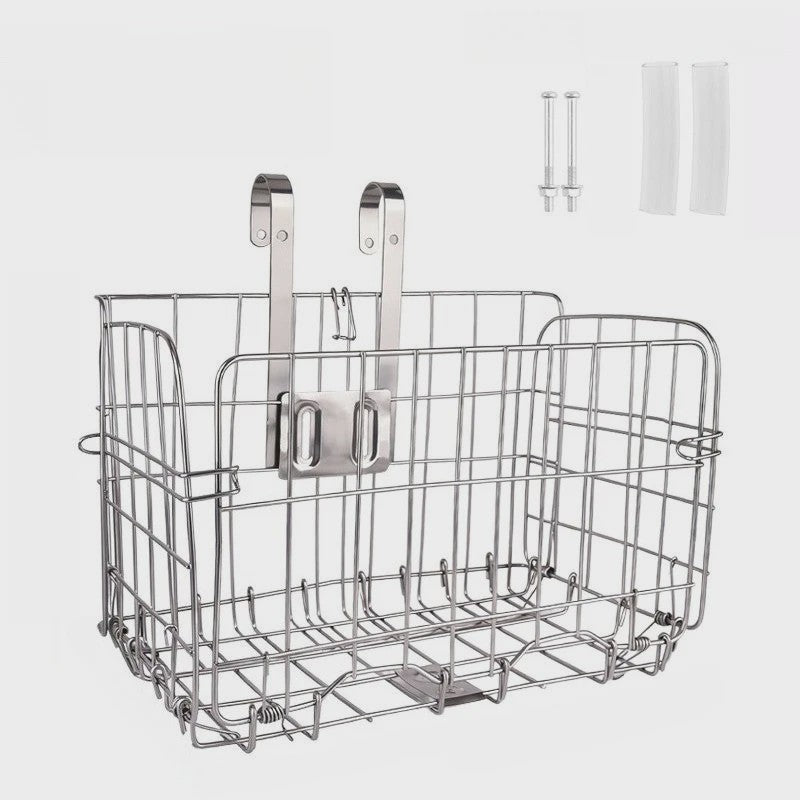 Vouwbare Fietsmand - Voor- en Achtermand - Duurzaam Staal - Mountainbike Accessoire
