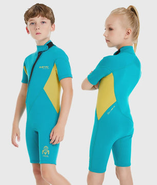 2mm Kinder Wetsuit Shorty voor Jongens & Meisjes - Neopreen Zwempak voor Strand & Watersport