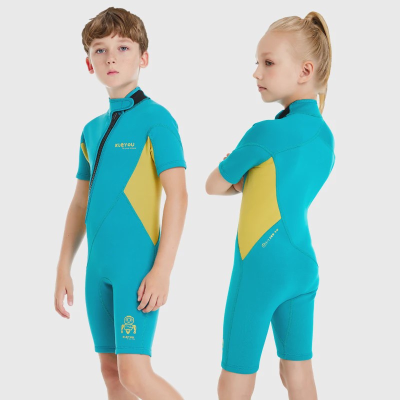 2mm Kinder Wetsuit Shorty voor Jongens & Meisjes - Neopreen Zwempak voor Strand & Watersport