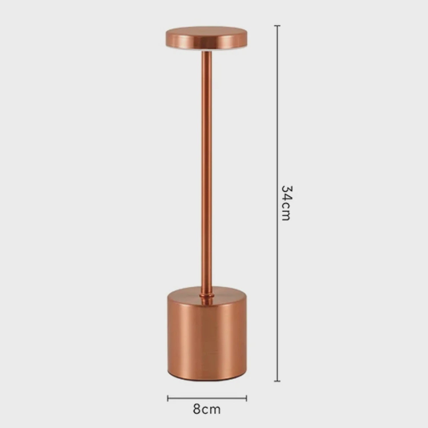 Draadloze LED Tafellamp met Touch Bediening - Oplaadbaar, 3 Kleuren, Dimbaar - Sfeerverlichting