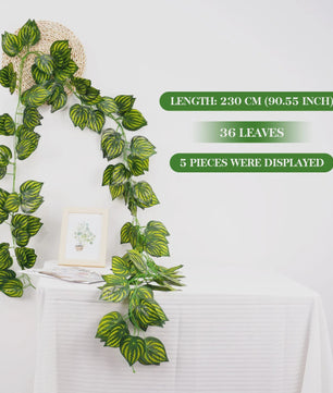 Kunstige Klimop Slang 2.1M - Groene Nep Plant voor Decoratie, Bruiloft & Feest