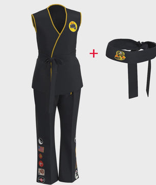 Cobra Kai Karatepak Kinderen & Volwassenen - Cosplay Kostuum met Hoofdband