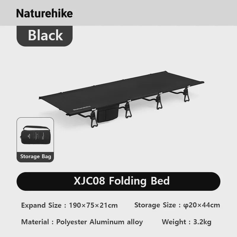 Naturehike Opvouwbaar Campingbed 75cm Breed - Ultralicht en Compact voor Outdoor Avonturen