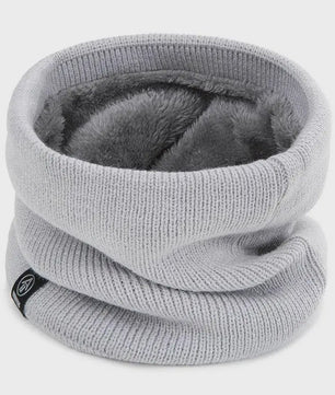 Warme Gebreide Sjaal met Pluche Voering - Unisex Winter Snood