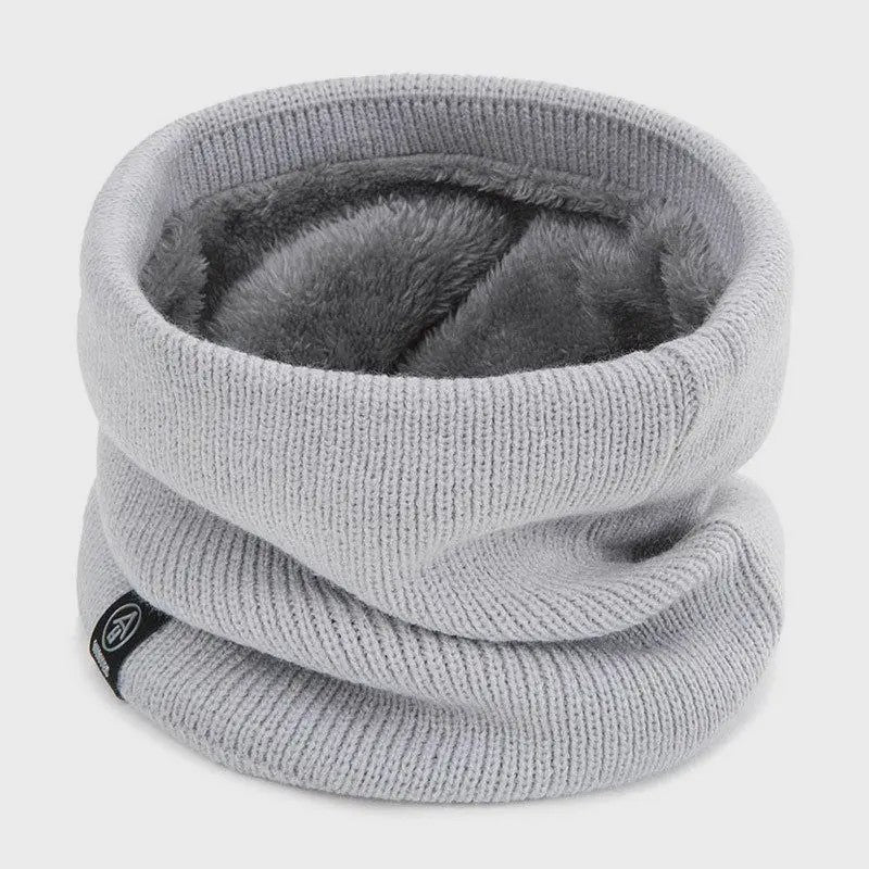 Warme Gebreide Sjaal met Pluche Voering - Unisex Winter Snood