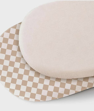 2x Baby Wiegdekenhoes & Aankleedkussenhoes - Ademend Katoen met Print