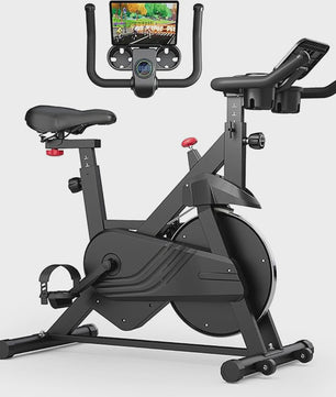 Superun Hometrainer met Magneetweerstand en Tablet Houder - Comfortabel Binnen Fietsen