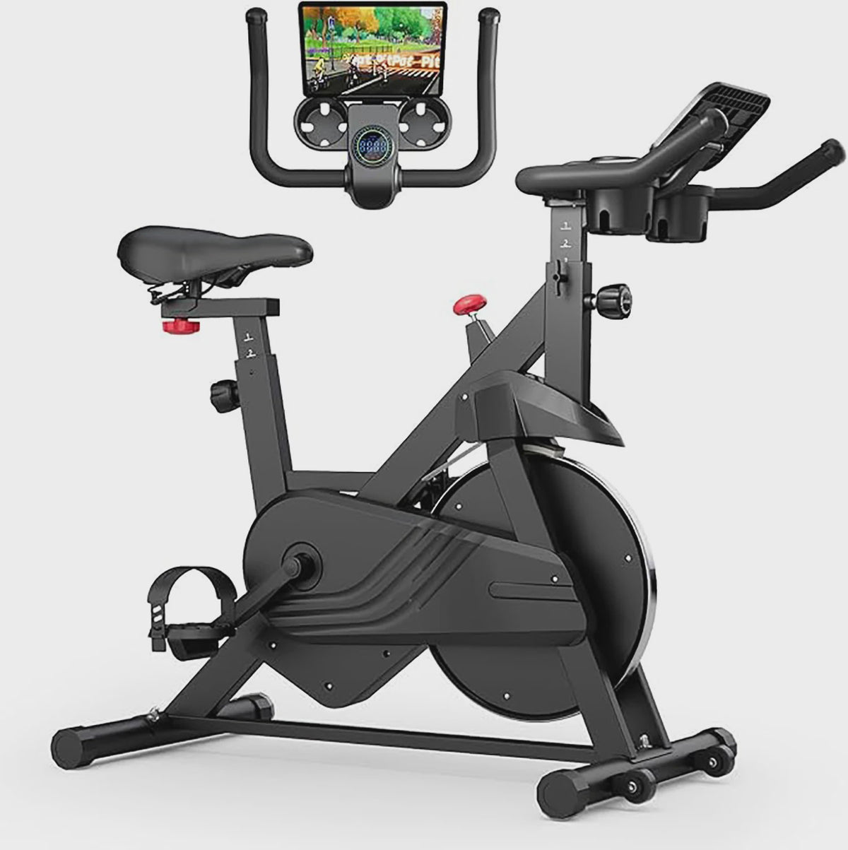 Superun Hometrainer met Magneetweerstand en Tablet Houder - Comfortabel Binnen Fietsen