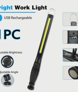 Oplaadbare LED Werkplaat Lamp met Magneet & Haken - Ideaal voor Auto Reparatie