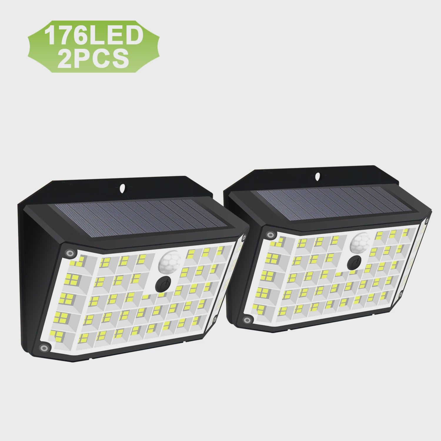 Solar Buitenlamp met Bewegingssensor - 176 LED, IP65 Waterdicht, 3 Modi