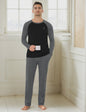 Heren Lange Katoenen Pyjama Set - Comfortabel Loungewear voor Alle Seizoenen