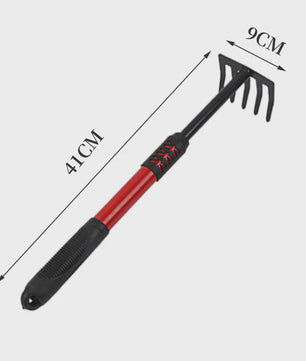 Tuin Gereedschap Set: Spade, Hark en Schoffel met Verlengbare Handgreep