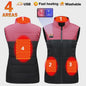 Verwarmd Vest Dames Heren - USB Elektrisch Verwarmbaar Padded Vest voor Buitenactiviteiten & Outdoor