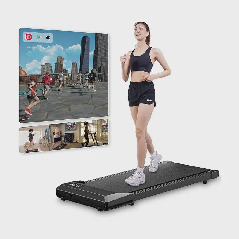 Superun 2-in-1 Loopband met 2.2PK Motor: Compacte Onder Desk Treadmill voor Thuis