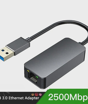 2.5G USB-C naar RJ45 Ethernet Adapter | 2500Mbps Netwerkkaart voor Laptop & PC