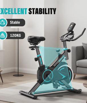 Indoor Spinning Fiets met App Connectie & LCD Display - Ultra Stil & Verstelbare Weerstand