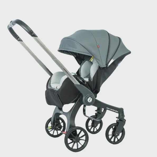 Multifunctionele 4-in-1 Kinderwagen & Reiswieg: Lichtgewicht, Inklapbaar & Hoge Zit