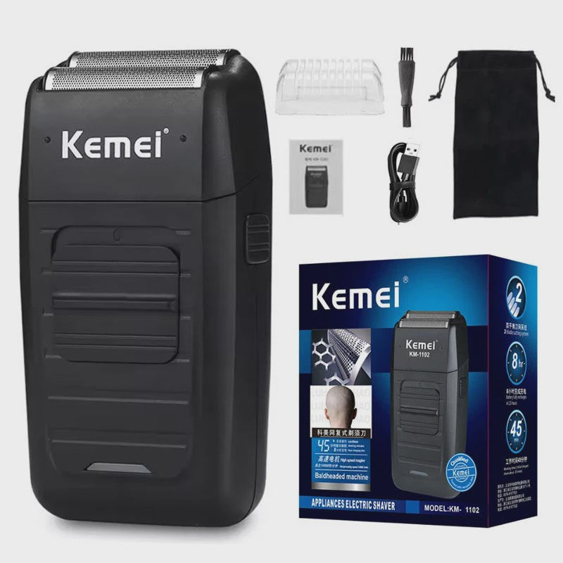 Kemei KM-2299 Professionele Elektrische Baardtrimmer & Tondeuse - USB Oplaadbaar