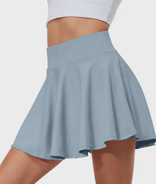 Sportieve Tennisrok met Hoge Taille, Ingebouwde Zak en Sneldrogend Materiaal - Perfect voor Fitness & Hardlopen