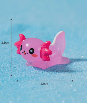 35x Schattige Axolotl Miniatuur Ornamenten - Perfect voor Aquarium & Sprookjes Tuin Decoratie