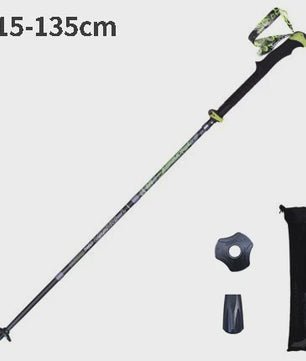 Pioneer Ultralichte Carbon Trekkingstokken - Opvouwbaar & Snel Sluitend (115-135cm)