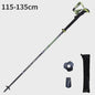 Pioneer Ultralichte Carbon Trekkingstokken - Opvouwbaar & Snel Sluitend (115-135cm)