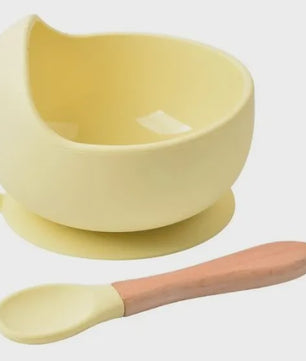 Siliconen Babyspeelgoed Kom en Lepel Set - BPA-vrij, Vaatwasmachinebestendig