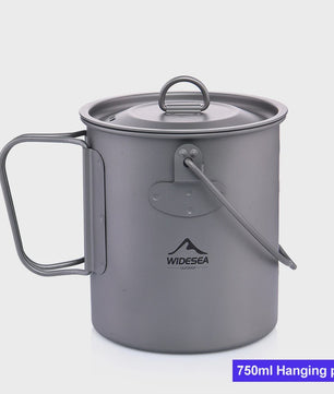 Widesea Titanium Camping Mok - Lichtgewicht & Duurzaam Outdoor Tafelgerei