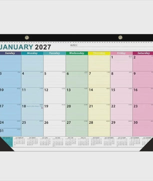Grote Wandkalender 2027 met Dagplanning, Waterdichte Cover en Transparante Maandplanner