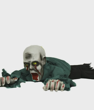 Spookachtige Kruipende Halloween Zombie met Lichtgevende Ogen en Geluid
