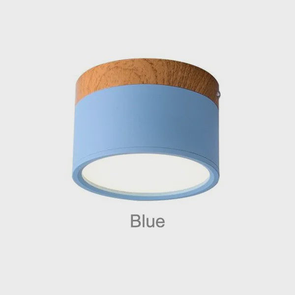 Nordic Hout LED Plafondspot - Dimbare Modern Design Verlichting
