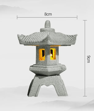 Mini Pagode Lantaarn Decoratie - Zen Tuin, Aquarium & Buiten