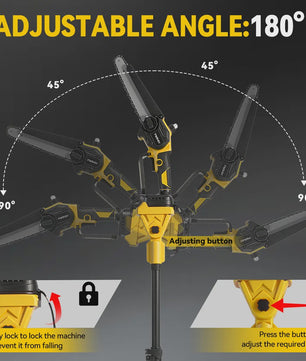 Mellwin 4-in-1 Snoei- en Zaagset: Elektrische Snoeischaar, Kettingzaag & Telescoopsteel