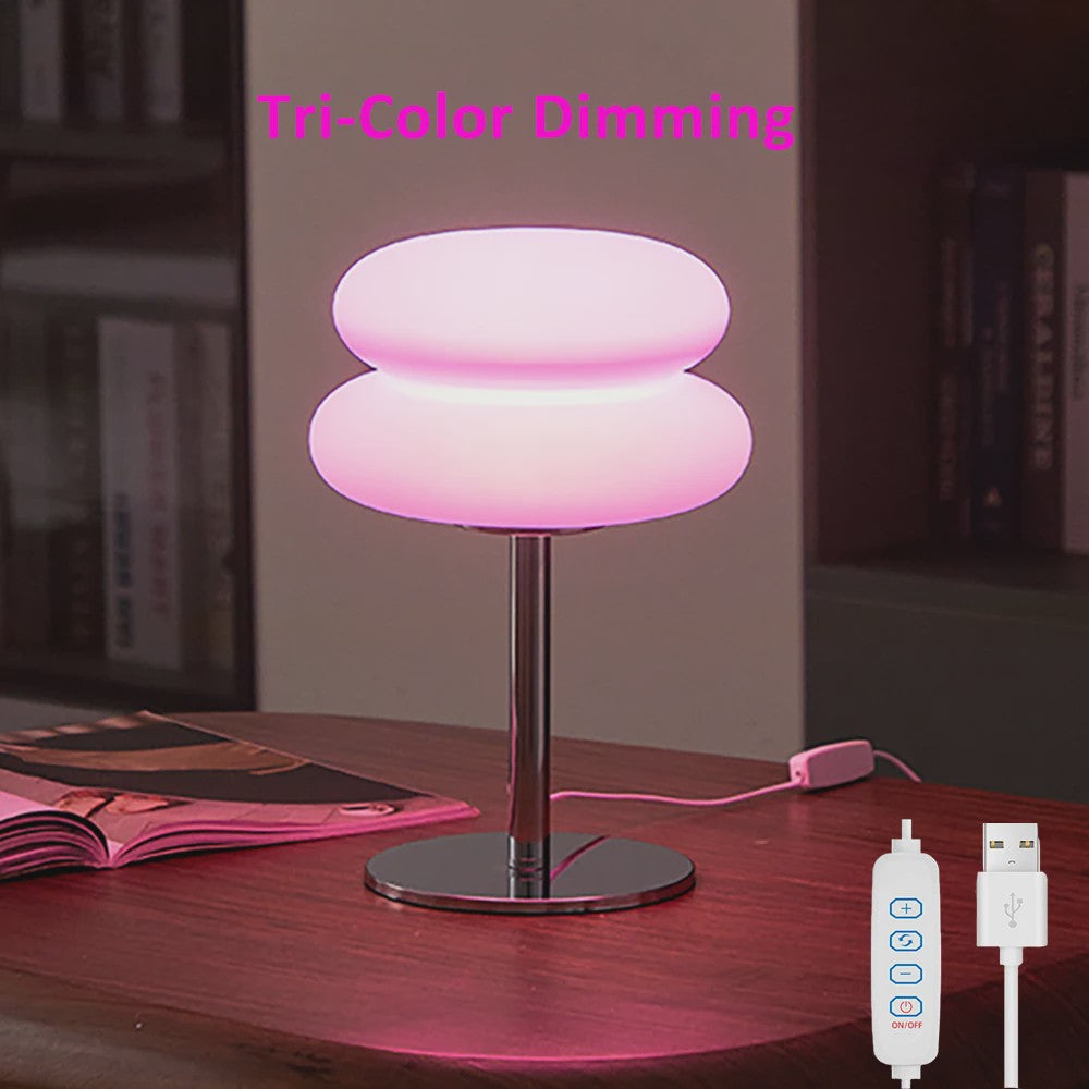 Nordic Mushroom Tafellamp - Bauhaus Design met 9-Niveaus Dimbaar Sfeerlicht