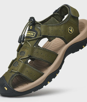 Leren Heren Sandalen - Comfortabele Zomer Schoenen voor Strand en Casual Gebruik (Maat 38-48)
