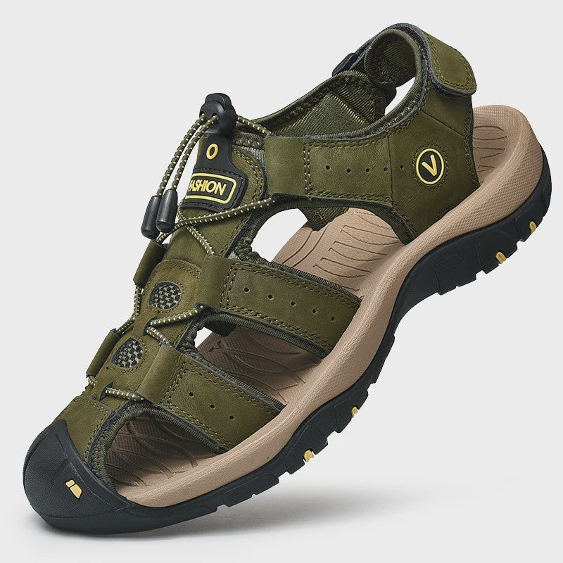 Leren Heren Sandalen - Comfortabele Zomer Schoenen voor Strand en Casual Gebruik (Maat 38-48)