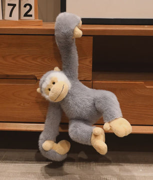 Pluche Aap Knuffel met Lange Armen - Levensecht, Zacht & Decoratief (25-40cm)