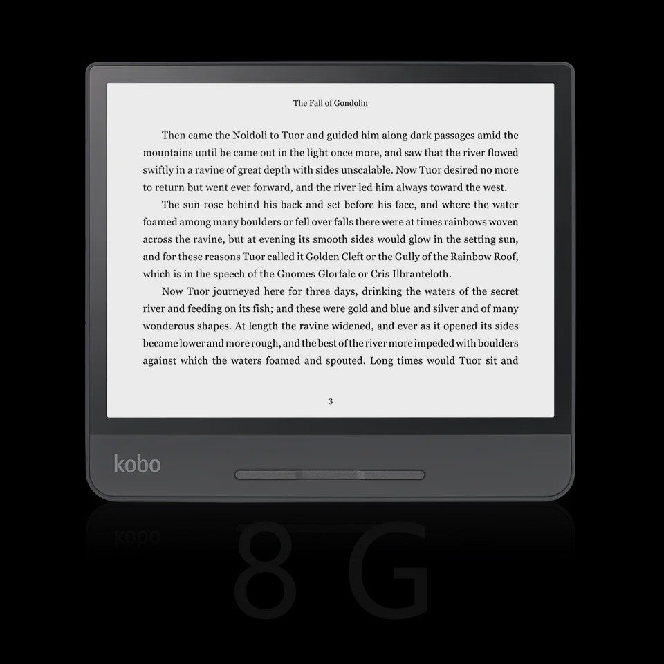 KOBO Forma E-reader 8.0" 300PPI HD E-ink Scherm - Waterdicht & ComfortLight PRO