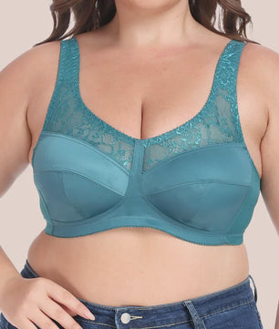 Comfortabele Minimizer Beugel BH met Kant - Volle Cup & Brede Afneembare Bandjes