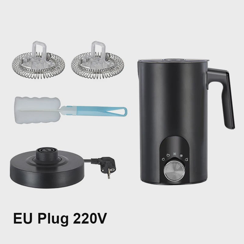 5-in-1 Automatische Melkopschuimer: Warm & Koud Schuim voor Latte, Cappuccino & meer