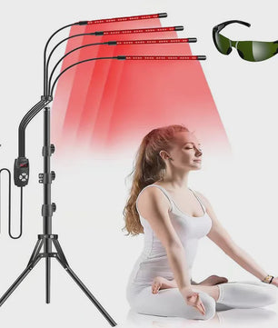 Professionele Roodlicht & Near-Infrared Lamp met Timer - 660nm/850nm - Verstelbaar Statief