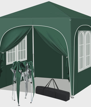 Pop-up Tuinpaviljoen 2x2m met Zijwanden - UV-bescherming & Waterdicht