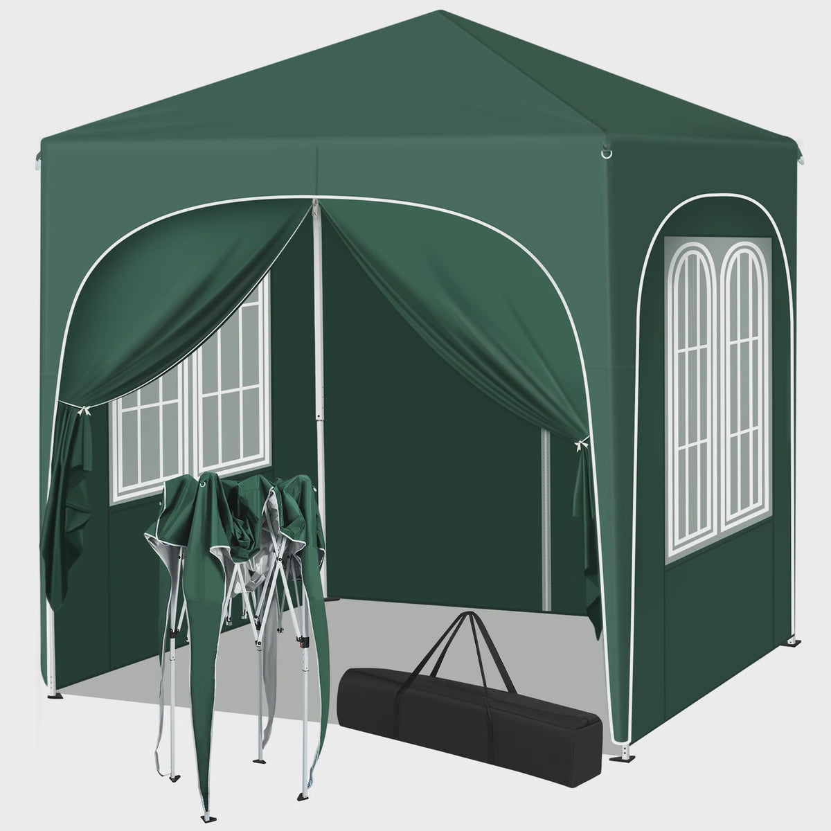Pop-up Tuinpaviljoen 2x2m met Zijwanden - UV-bescherming & Waterdicht